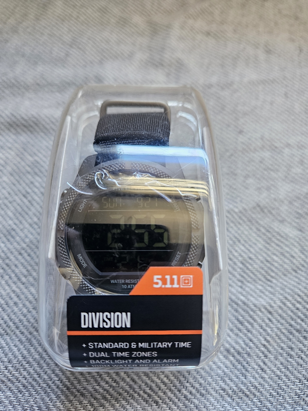 5.11 Tactical Division Digital Watch - Black and Silver